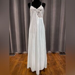 Vintage Impromptu blue satin nightgown
